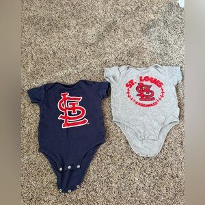 St. Louis Cardinals Onesies (2) 18 Months